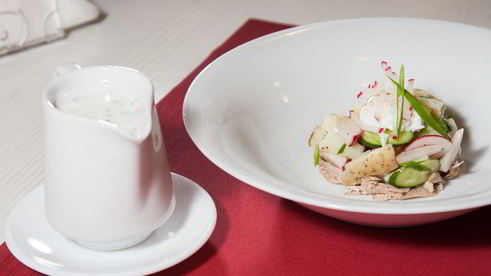 окрошка на кефире