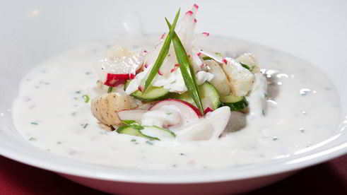 окрошка на кефире