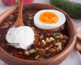 Окрошка на квасе