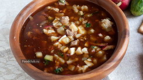 окрошка на квасе