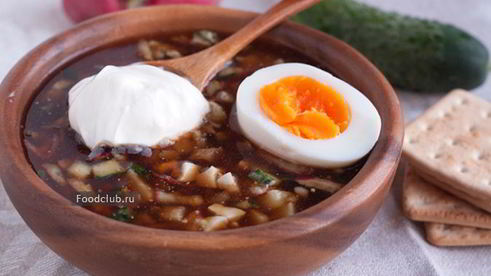 окрошка на квасе