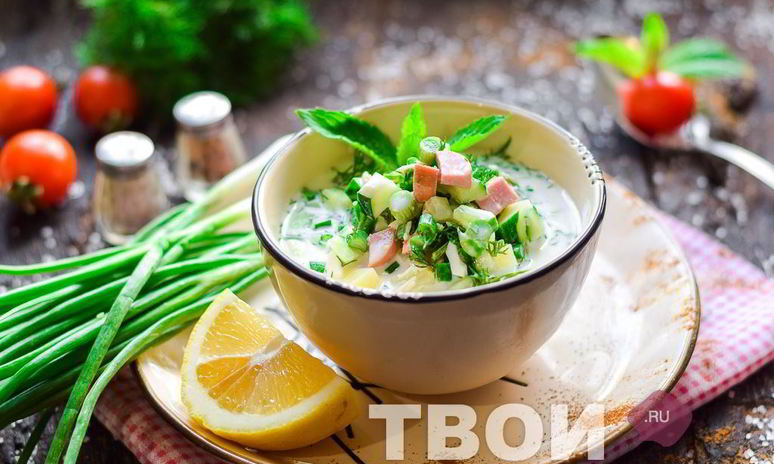 Рецепт окрошки на минералке