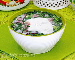 Окрошка на сыворотке