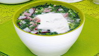 Окрошка на сыворотке