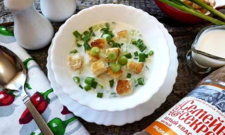 Рецепт окрошки по-польски с сыром