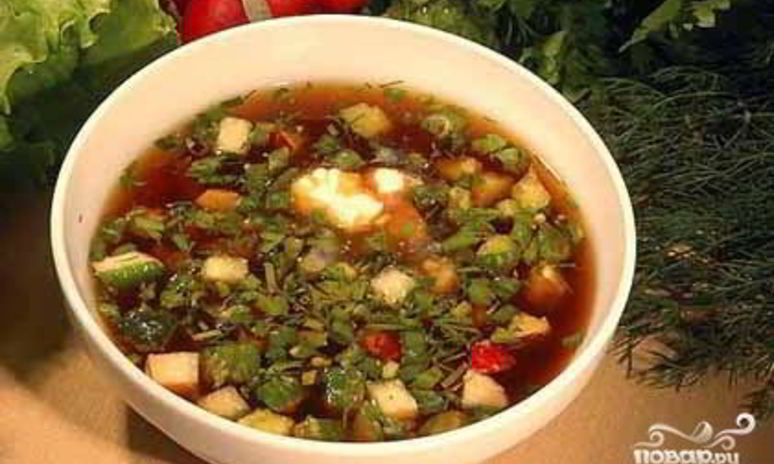 Рецепт окрошки с килькой в томате