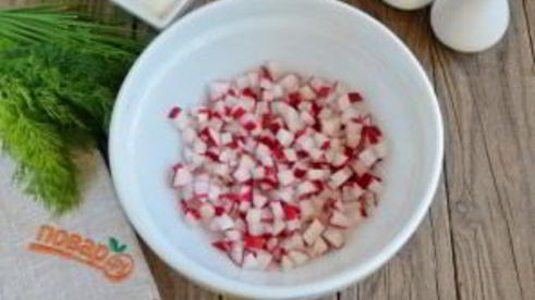 окрошка с колбасой