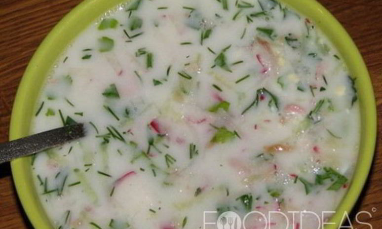 Рецепт окрошки с курицей