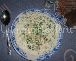 Окрошка с майонезом