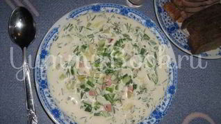 Окрошка с майонезом