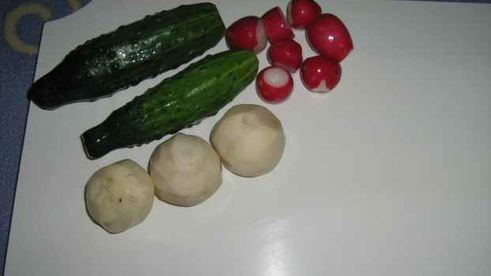 окрошка с майонезом