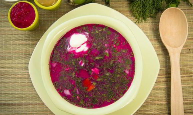 Рецепт окрошки со свеклоя