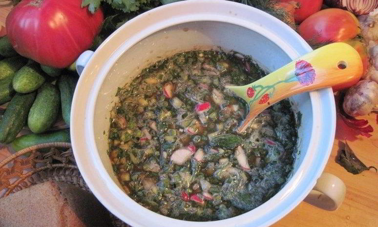 Рецепт овощной окрошки