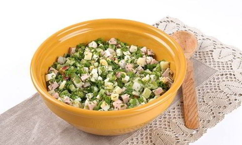 Рецепт закуски окрошка по-русски