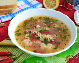 Острый суп в азиатском стиле