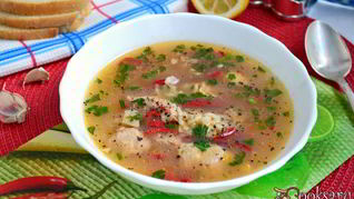 Острый суп в азиатском стиле