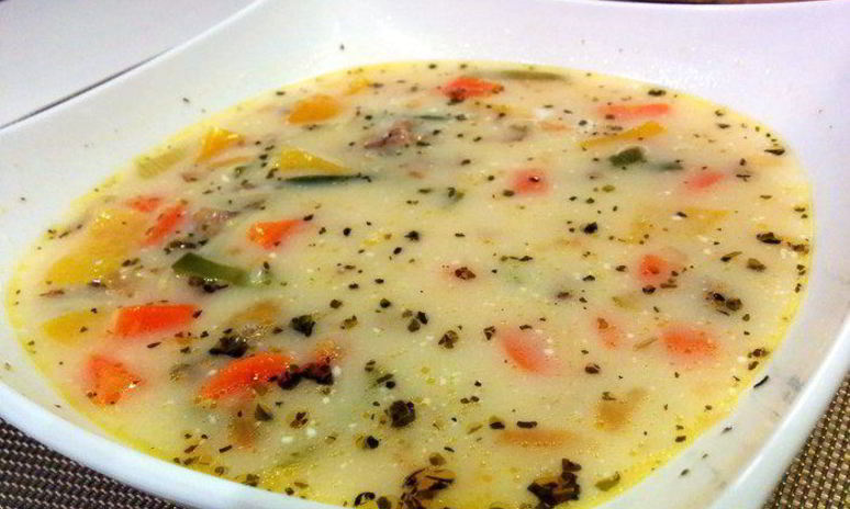 Рецепт легкого овощной супчик с мясным фаршем