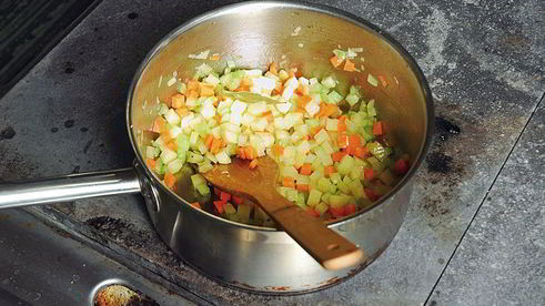 минестроне с дайконом и укропом