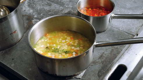 минестроне с дайконом и укропом