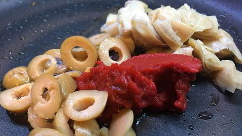 минестроне со спаржей и артишоками