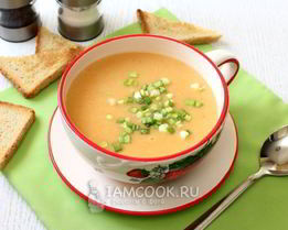 Овощной крем суп со сливками