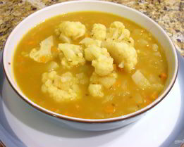 Овощной суп из цветной капусты