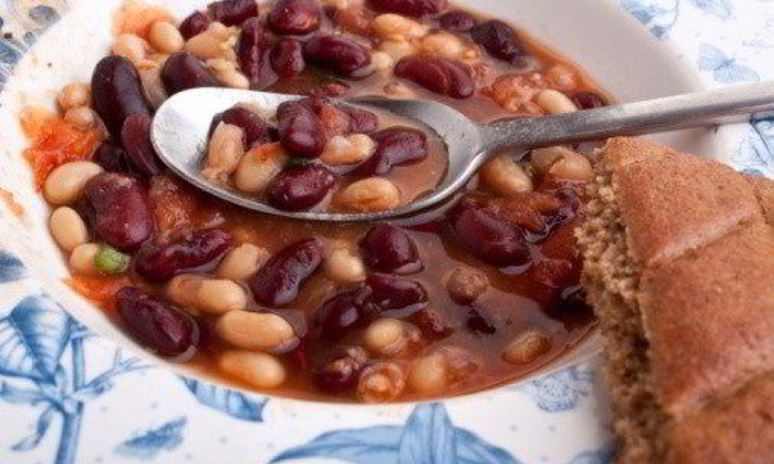 Рецепт овощного супа с брюквой и фасолью