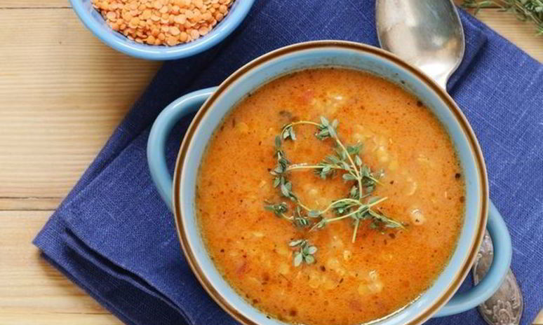 Рецепт овощного супа с чечевицей