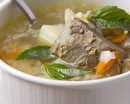 Овощной суп с говядиной