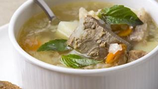 Овощной суп с говядиной