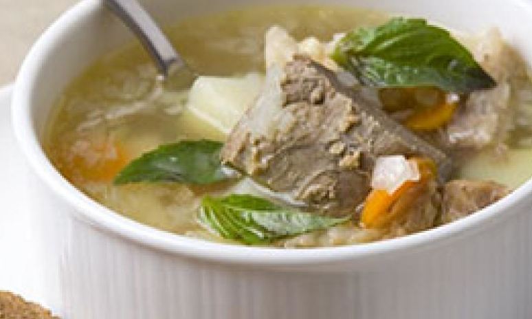 Рецепт овощного супа с говядиной