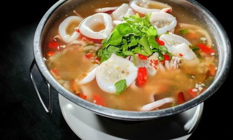 Рецепт овощного супа с кальмарами