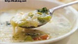 Овощной суп с сыром грюйер