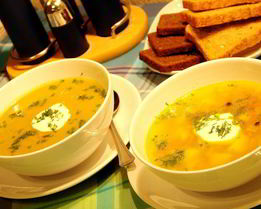 Овощной суп с тунцом