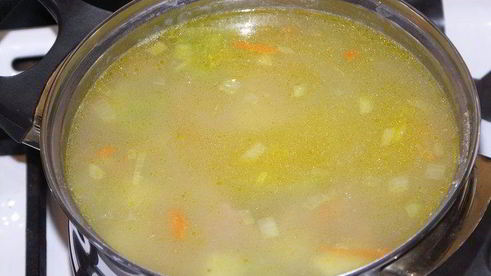 овощной суп с тунцом