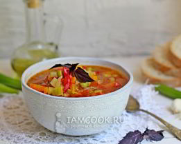 Овощной томатный суп