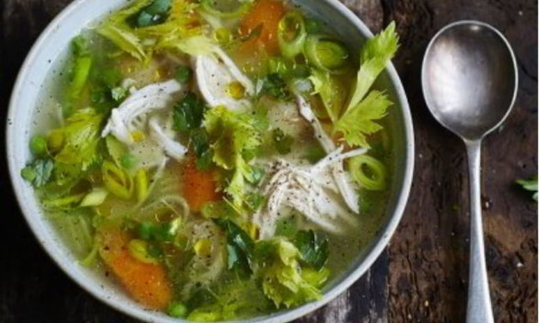Рецепт супа овощной на курином бульоне