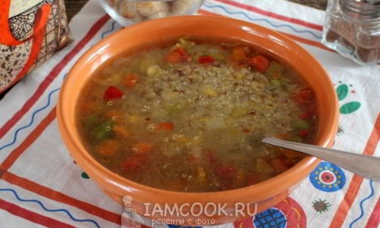 Рецепт супа овощной с киноа