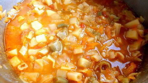 вегетарианский супчик минестроне