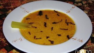 Воскресный крем-суп с цыпленком и овощами