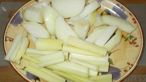 воскресный крем-суп с цыпленком и овощами