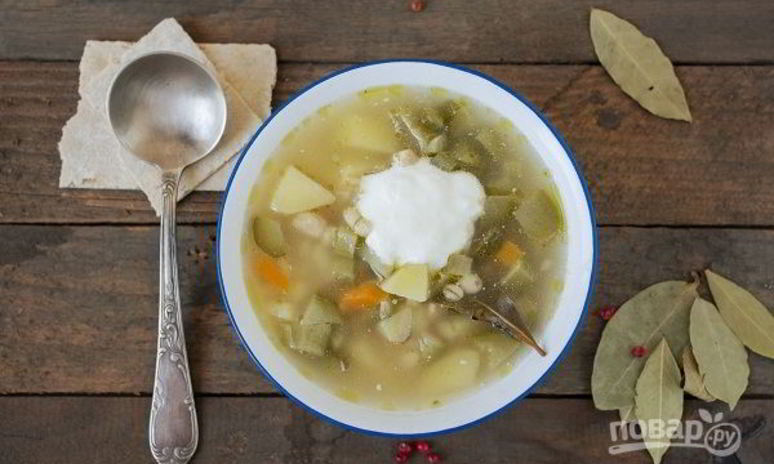 Рецепт рассольника на овощном бульоне