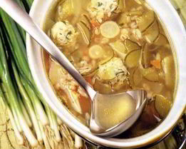 Рассольник рыбный с фрикадельками