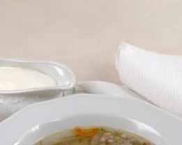 Рассольник рыбный с гречневой крупой