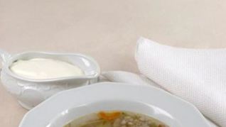 Рассольник рыбный с гречневой крупой