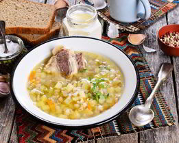 Рассольник с кукурузой