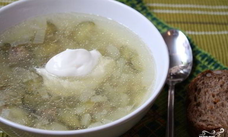 Рецепт рассольника с перловкой без мяса