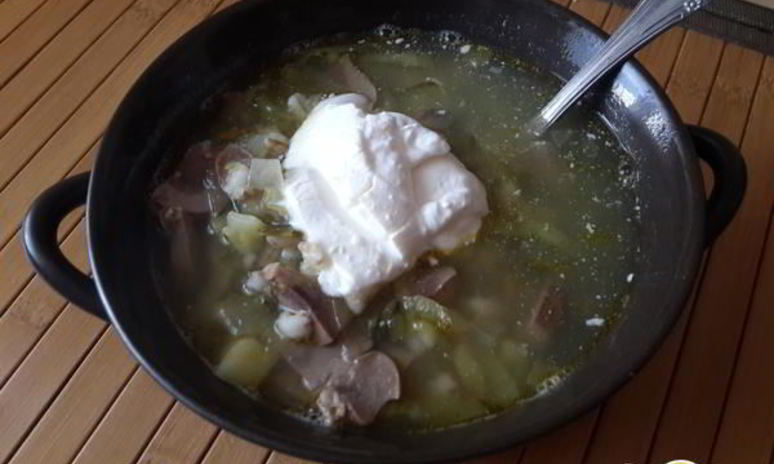Рецепт рассольника с почками