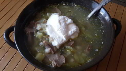 рассольник с почками