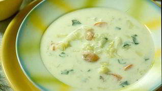 Грибные щи с сыром